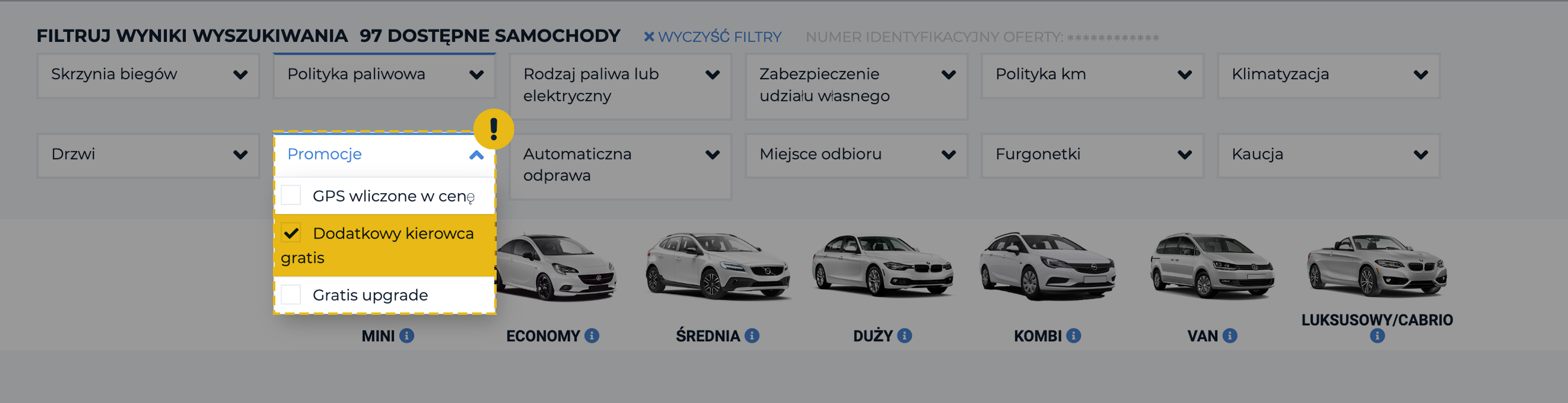 Dodatkowy kierowca gratis