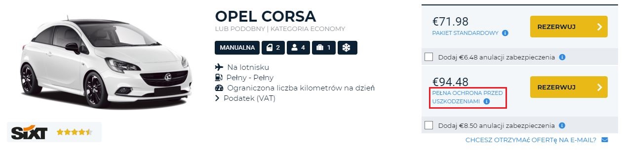 Pełna ochrona przed uszkodzeniami