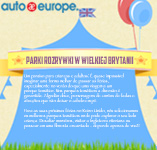 Parki rozrywki w Wielkiej Brytanii | Infografika Auto Europe